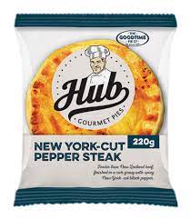 The hub goumet New york -cut pepper steak 220g