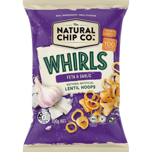 The natural chip whirls feta & garlic 85g