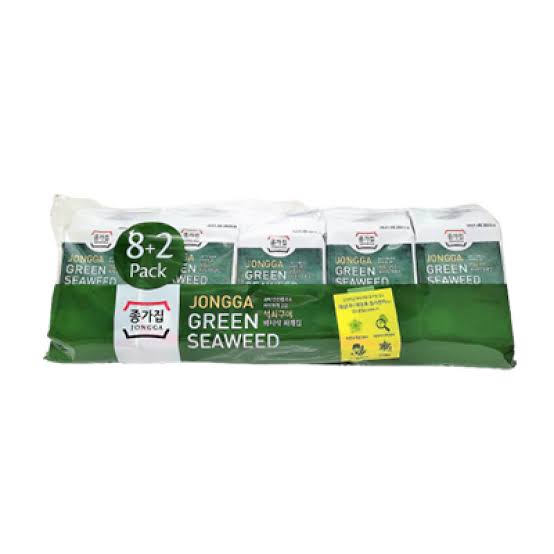 Jongga green seaweed 8+2 pk