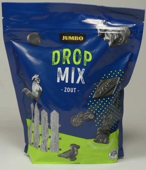 Jumbo licorice drop mix 350g