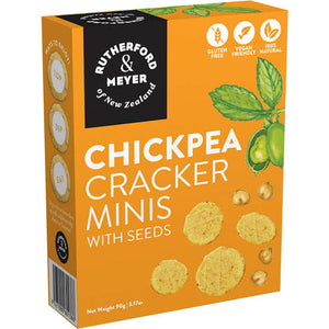 (GF) Rutherford & Meyer chickpea cracker minis with seeds 90g