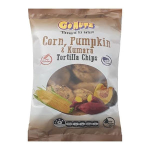 (Gf) Go Nutz corn pumpkin & Kumara tortilla chips 150g