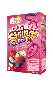 Nice & natural fruit strings GF 8pk