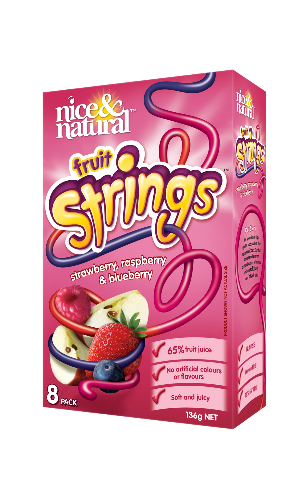 Nice & natural fruit strings GF 8pk