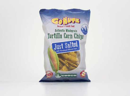 (GF) Go Nutz tortilla corn chips just salted 150g