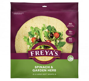 Freya’s wrap spinach & garden herb 6pk