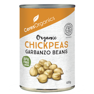 Ceres organic chickpeas & garbanzo beans 400g