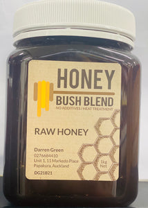 Honey bush blend raw honey 1kg