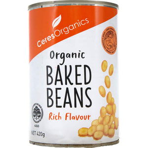 Ceres organic baked beans rich flavour 400g