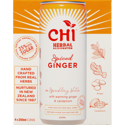 Chi' Herbal Spiced Ginger 4 x 250ml