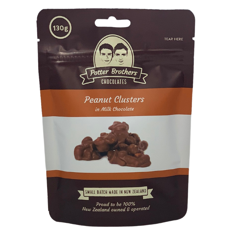 Potter brothers peanut clusters with milk chocolate 130g