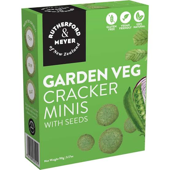 (GF) Rutherford & Mayer garden veg cracker minis with seeds 90g