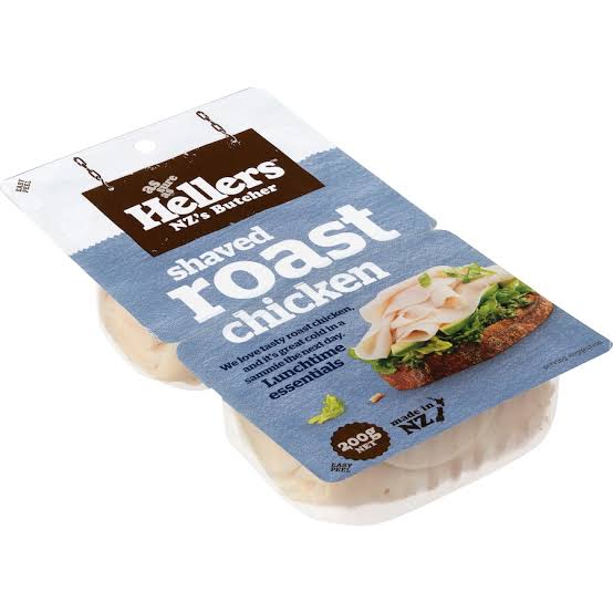 Hellers shaved roast chicken 200g