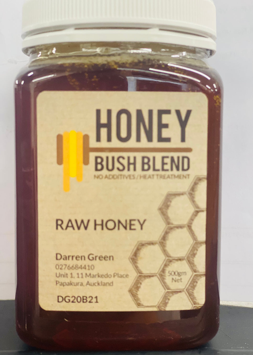 Honey bush blend raw honey 500g