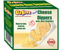 Go Nutz cheese dippers with rice crackers