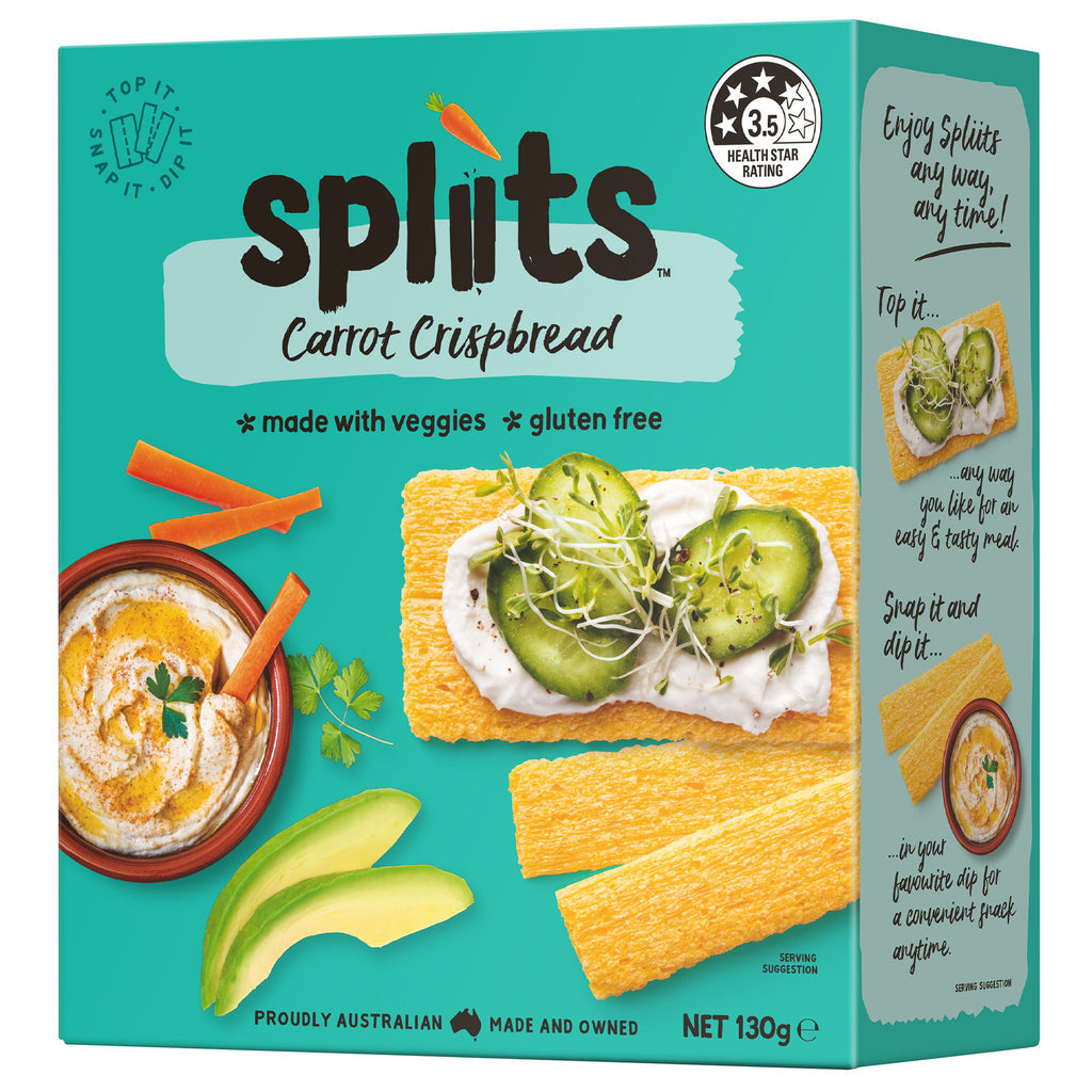 (GF) Splits carrots crisp bread 130g