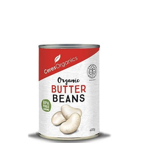 Ceres organic butter beans 400g